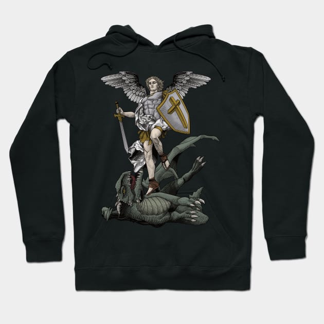 Saint Michael the Archangel Hoodie by Beltschazar